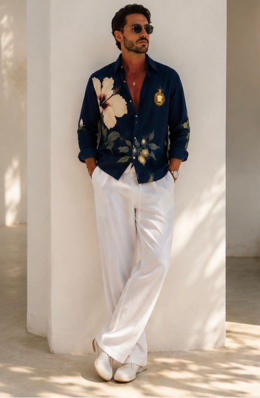 Valcero Hibiscus Resort Shirt